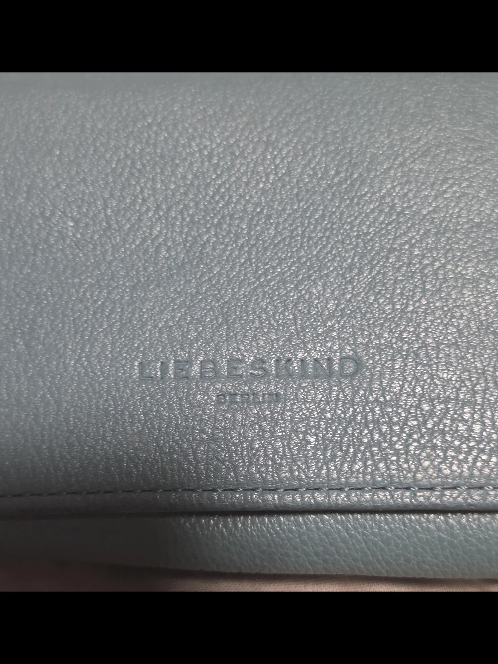 Liebeskind Blue/green Pebbled Leather Small Wallet